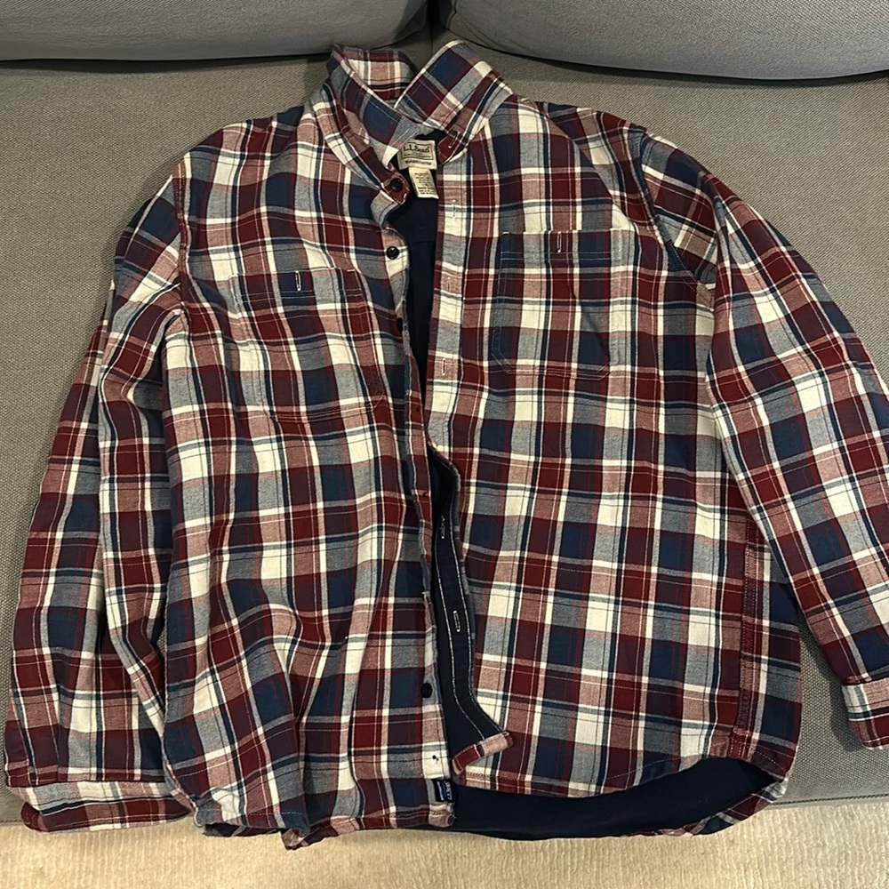 Men’s fleece lined flannel